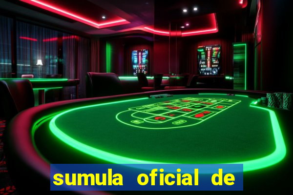 sumula oficial de futebol 7 society excel